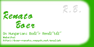 renato boer business card